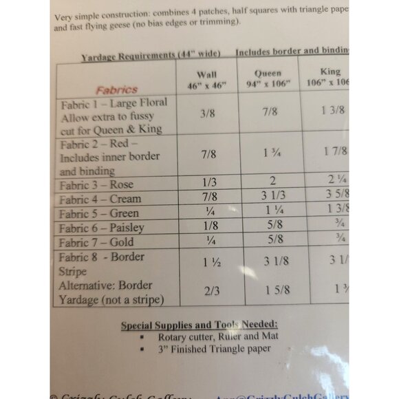 Sheer Delight Quilt Pattern By Grizzly Gulch Gallery For Wall Queen & King Quilt - Picture 9 of 11